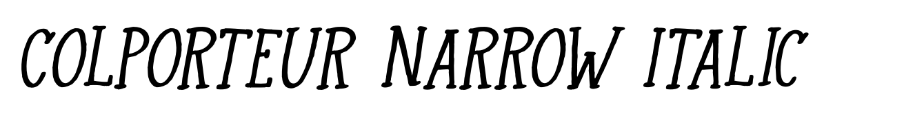 Colporteur Narrow Italic
